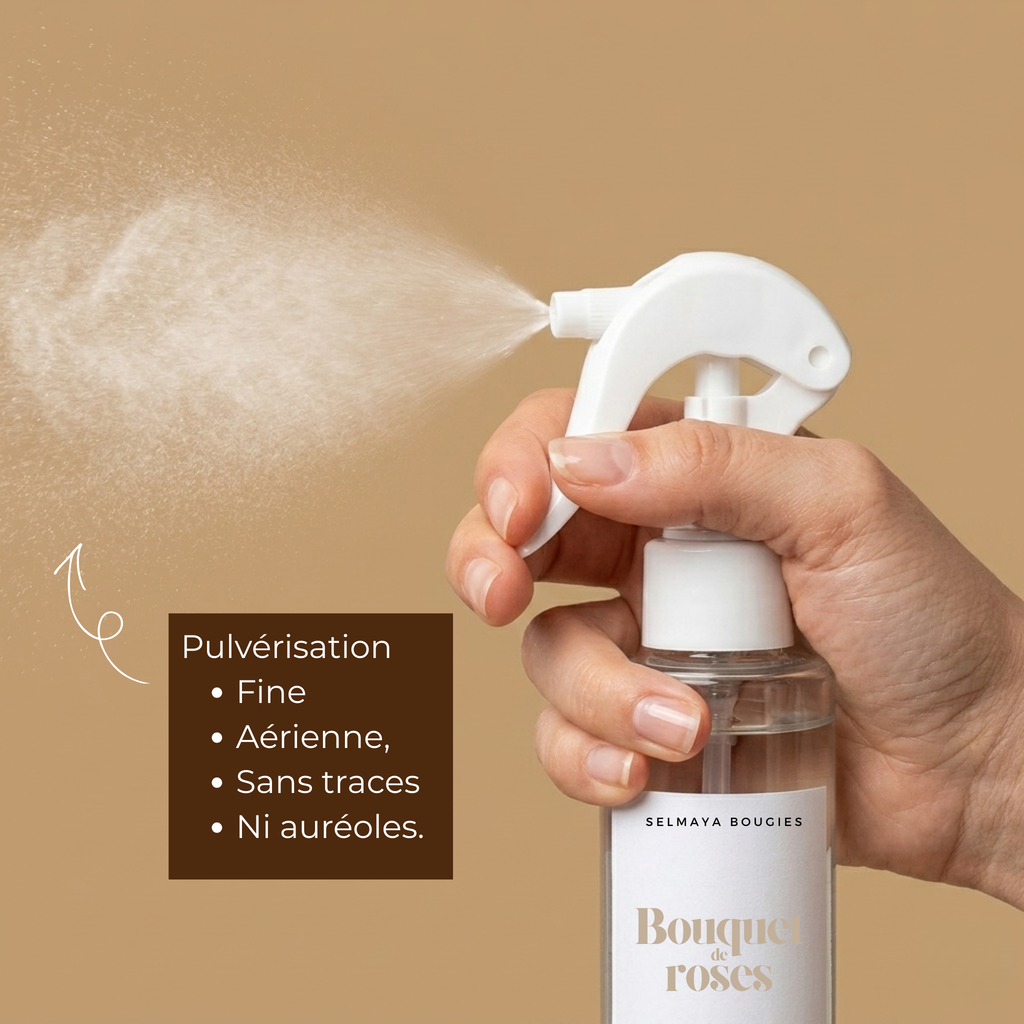 Spray textile Bouquet de Roses | Parfum linge de maison floral