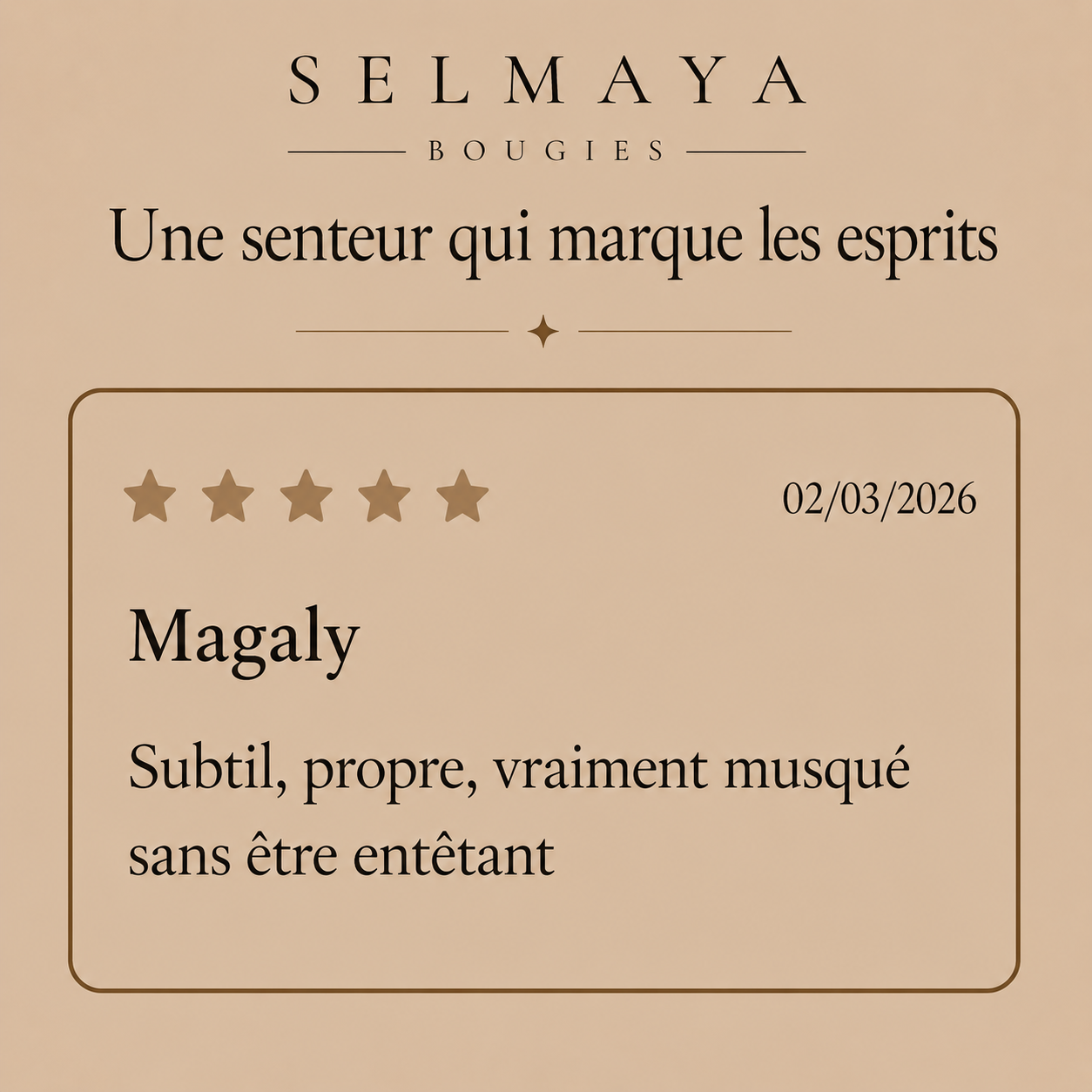 Musc Blanc - fondant parfumé, fabriqué en France