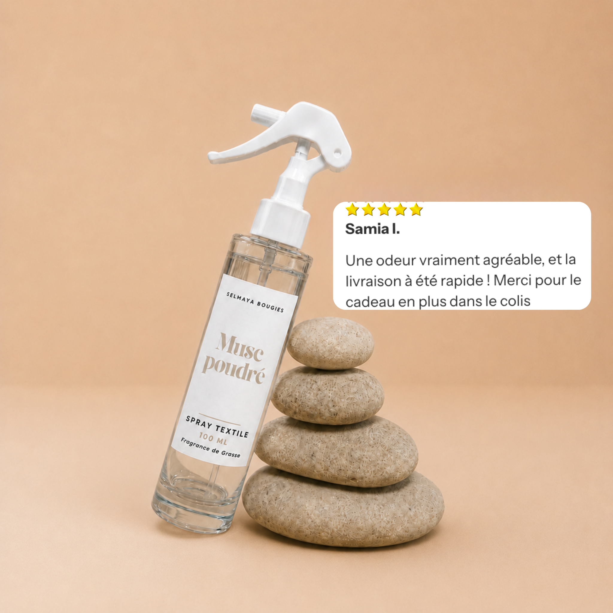 Duo Musc Poudré : Spray Textile + Fondant Parfumé Musqué