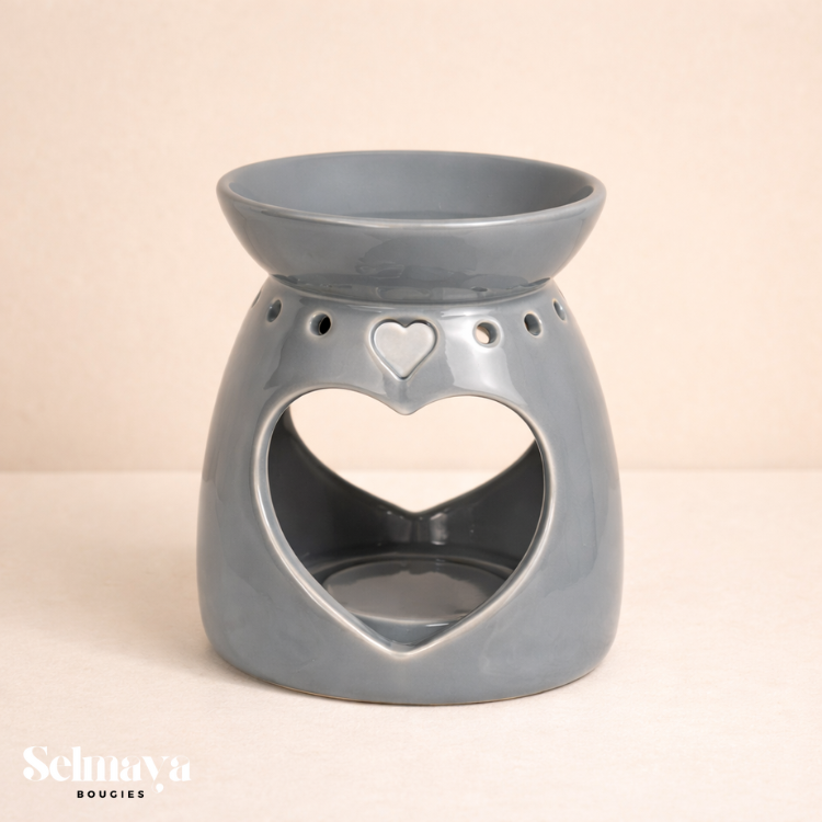 Dolunay gris - Bruleur gris pour fondant parfumé - selmaya bougies
