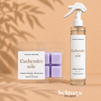 Duo Cachemire et Soie : Spray Textile + Fondant Parfumé Boisé