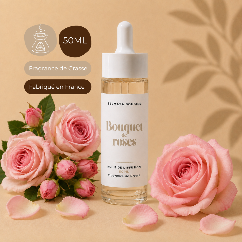 Huile de diffusion Bouquet de Roses | Parfum d'ambiance floral