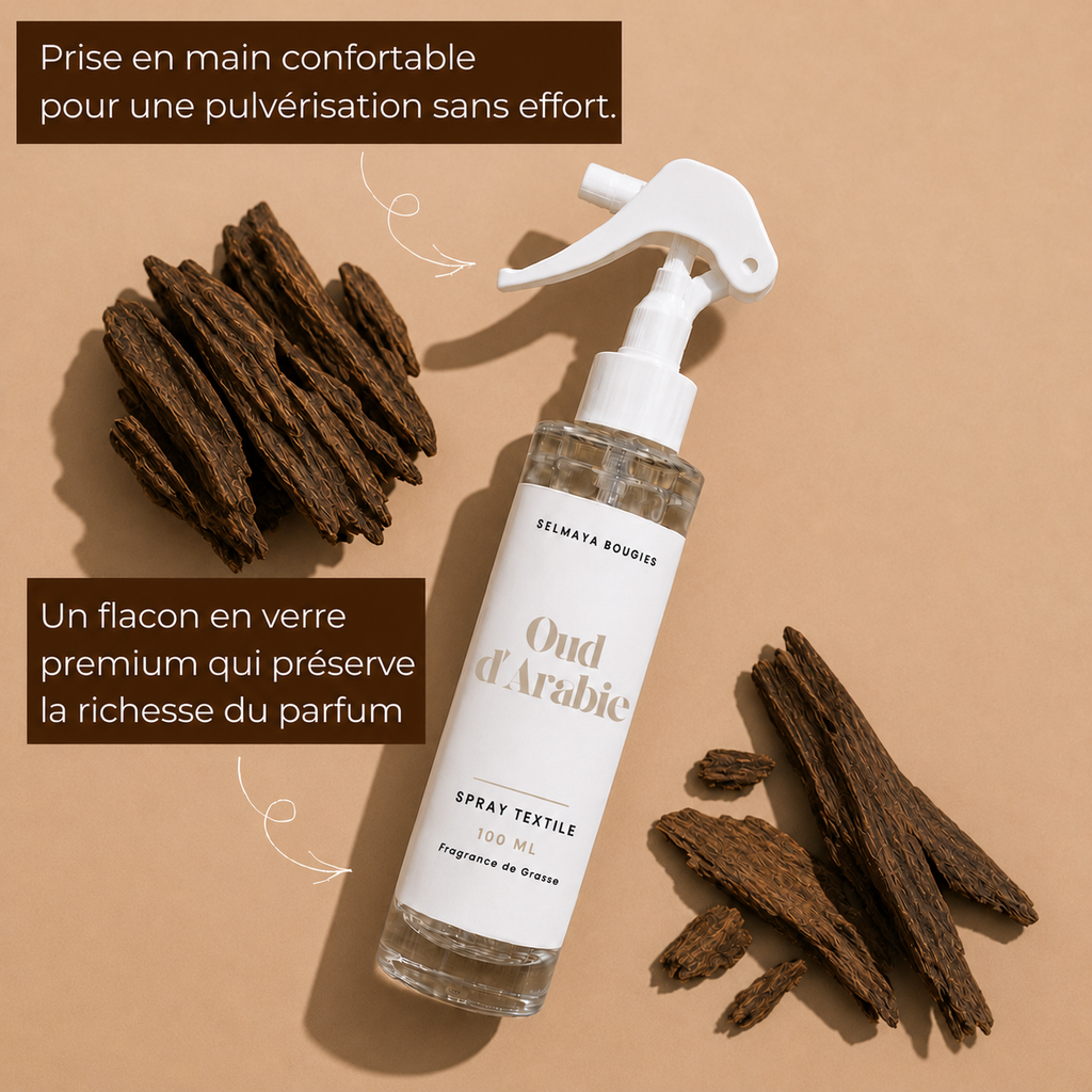 Duo Oud d'Arabie : Spray Textile + Fondant Parfumé Oriental