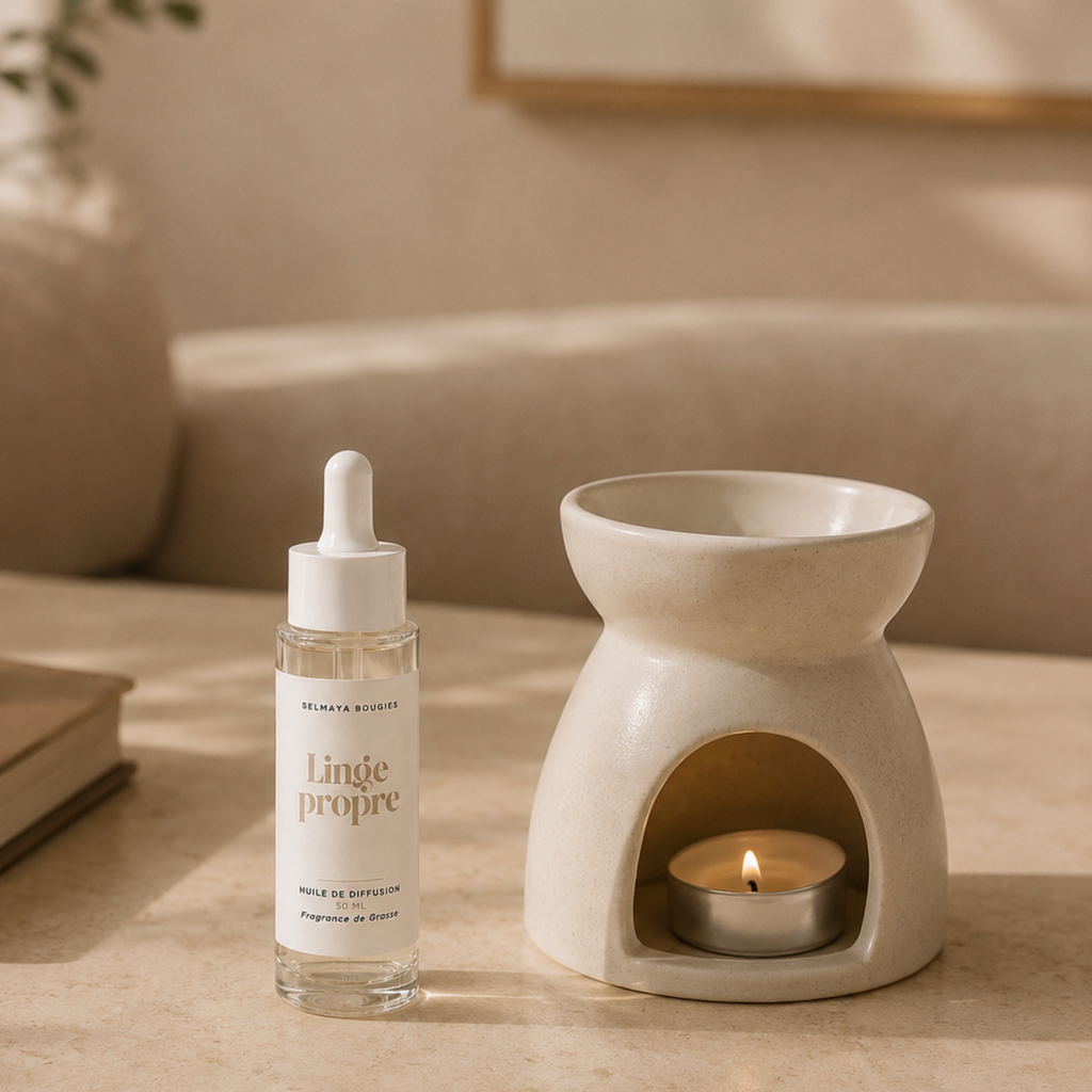 Huile de diffusion Linge Propre | Parfum d'ambiance longue durée
