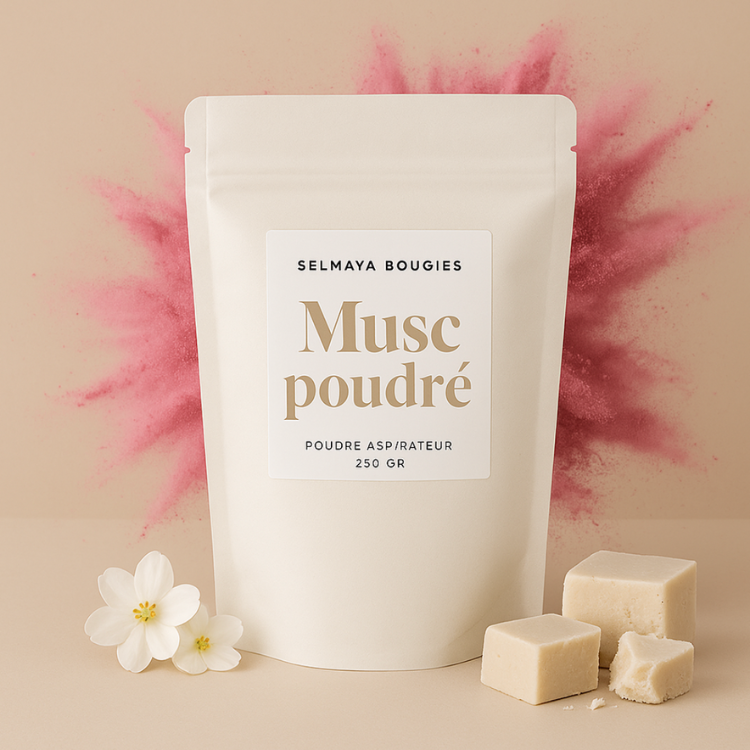 Musc poudré - Poudre parfumé pour aspirateur