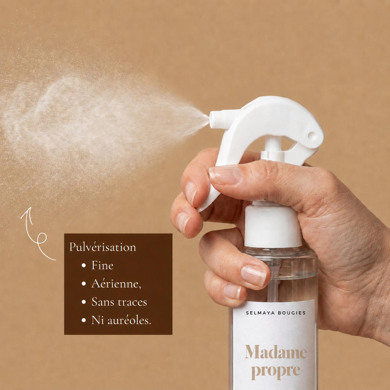 Spray textile Madame propre 100 ml | Selmaya Bougies