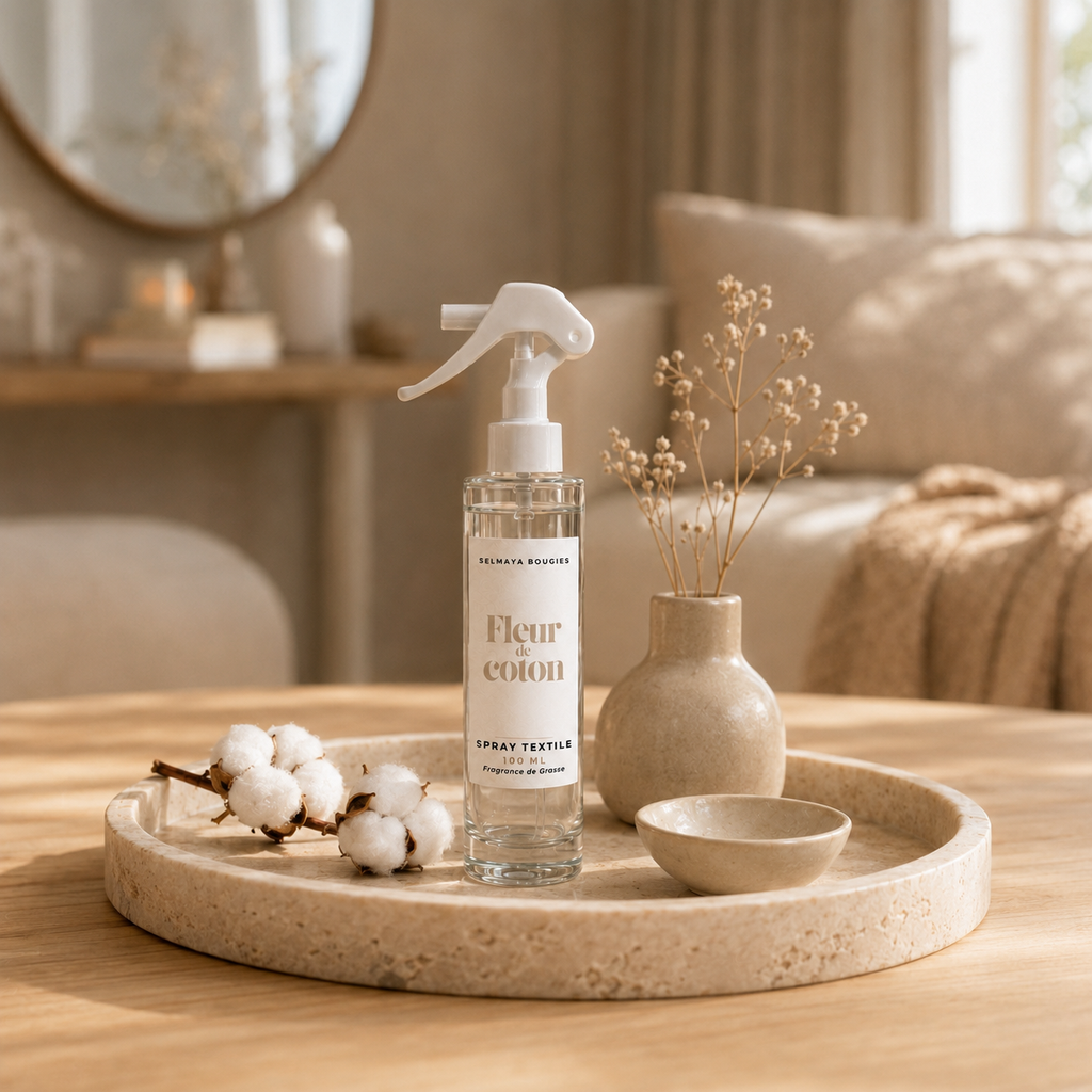 Spray textile Fleur de Coton | Parfum linge de maison