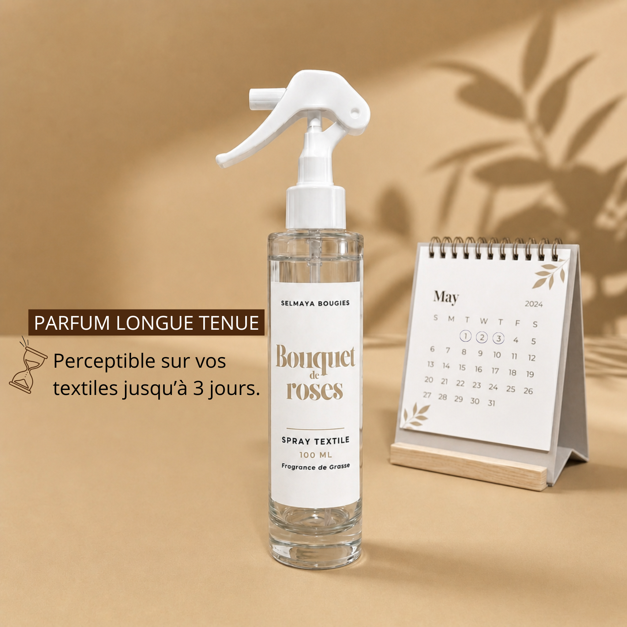Spray textile Bouquet de Roses | Parfum linge de maison floral