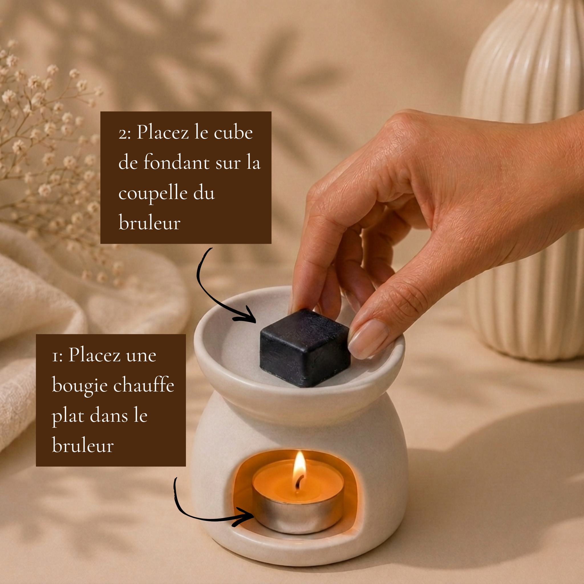 Madame Propre - galet de cire parfumé, fabriqué en France