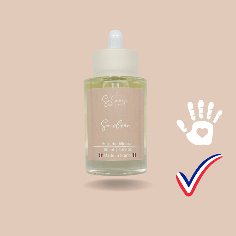 So clean - Huile de diffusion parfumé naturelle - 50 ml